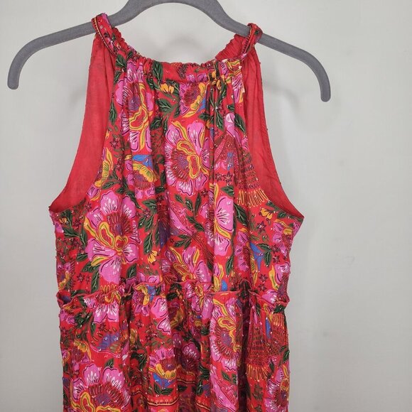 NWT Sezane X Farm Rio Gabriela Halter Neck Dress Macaw Flowers Size 8 - Picture 10 of 17